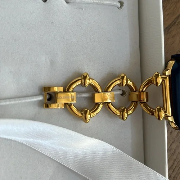 NEW Goldenerre Classic Link Apple Band - Gold 45mm - Picture 6 of 8
